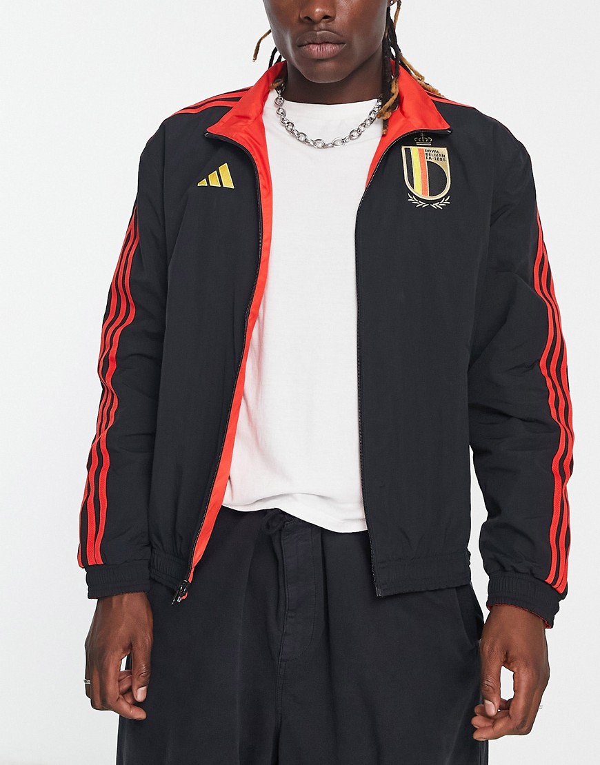 Adidas Soccer Belgium World Cup '22 Anthem jacket in black