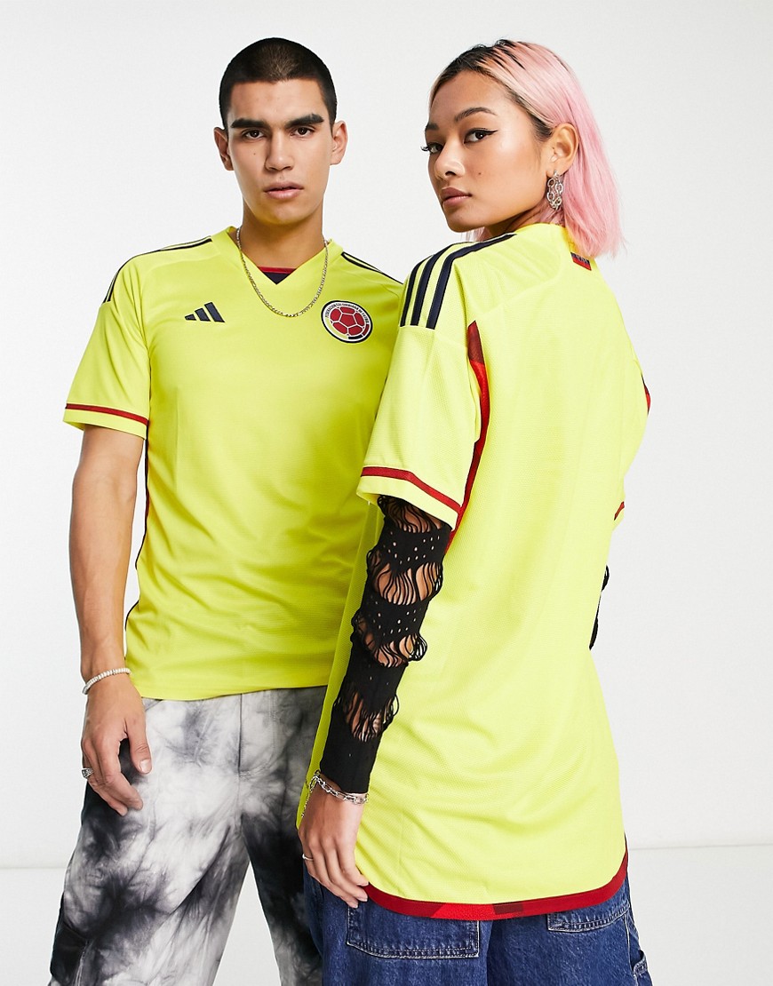 adidas Soccer Colombia World Cup 22 home shirt in yellow