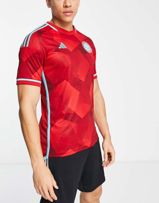 Todos Izar coro adidas Soccer Colombia World Cup'22 away shirt in red | ASOS