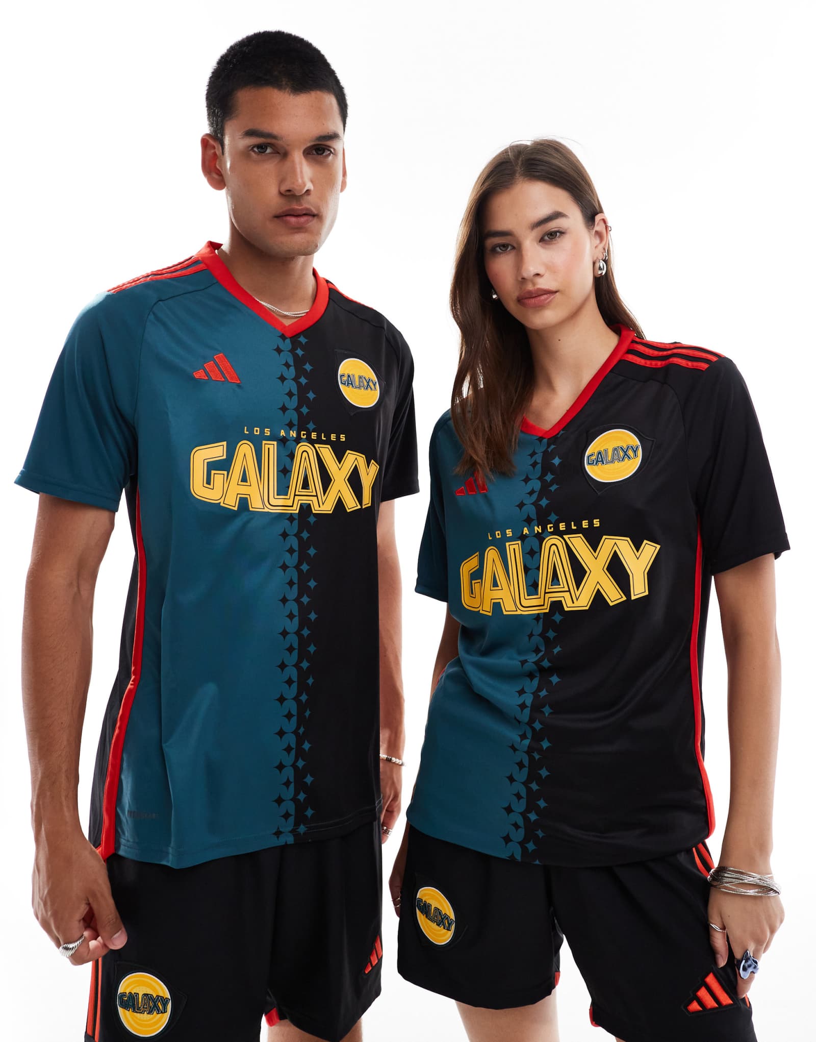 третья майка adidas Soccer Los Angeles Galaxy FC 2024/2025 унисекс черного цвета