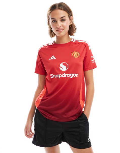 adidas Soccer Manchester United 2024/2025 unisex home jersey in red - view 1