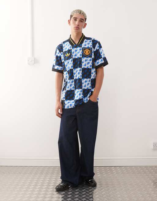 adidas Soccer Manchester United jersey in blue, 2 of 5