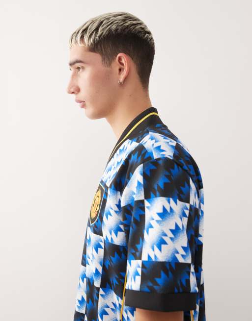 adidas Soccer Manchester United jersey in blue, 4 of 5