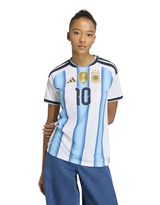 adidas Soccer Messi jersey in white, 2 of 4