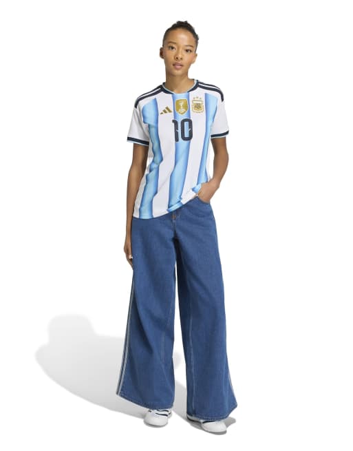 adidas Soccer Messi jersey in white, 3 of 4
