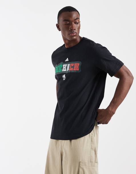 adidas soccer Mexico T-shirt in black - view 1