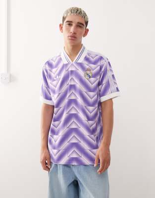 Adidas Originals Adidas Soccer Real Madrid Jersey In Purple