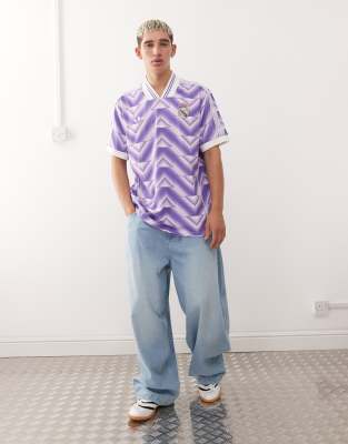 Adidas Originals Adidas Soccer Real Madrid Jersey In Purple