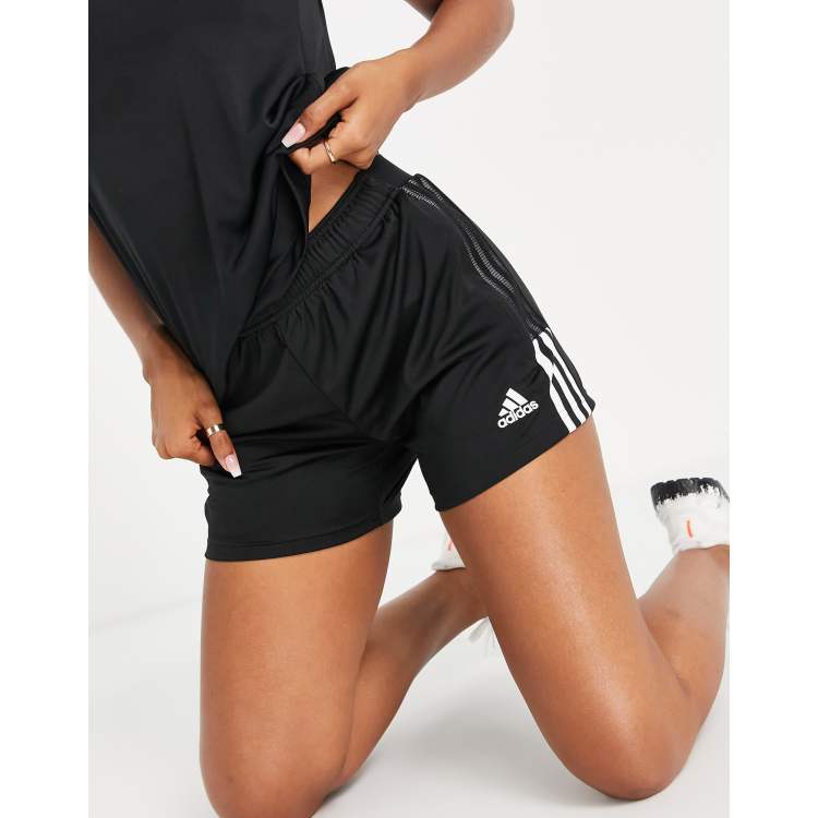 adidas Soccer Tiro Essential shorts in black | ASOS