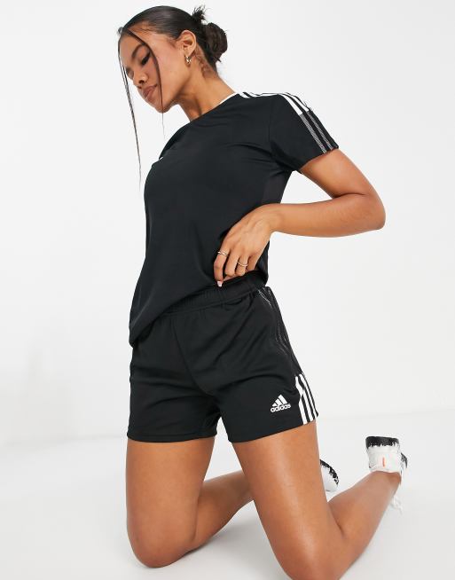 adidas Soccer Tiro Essential shorts in black | ASOS