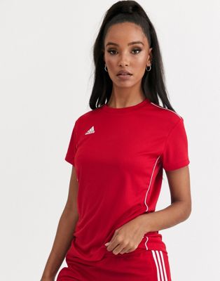 adidas Soccer tiro jersey top in red | ASOS