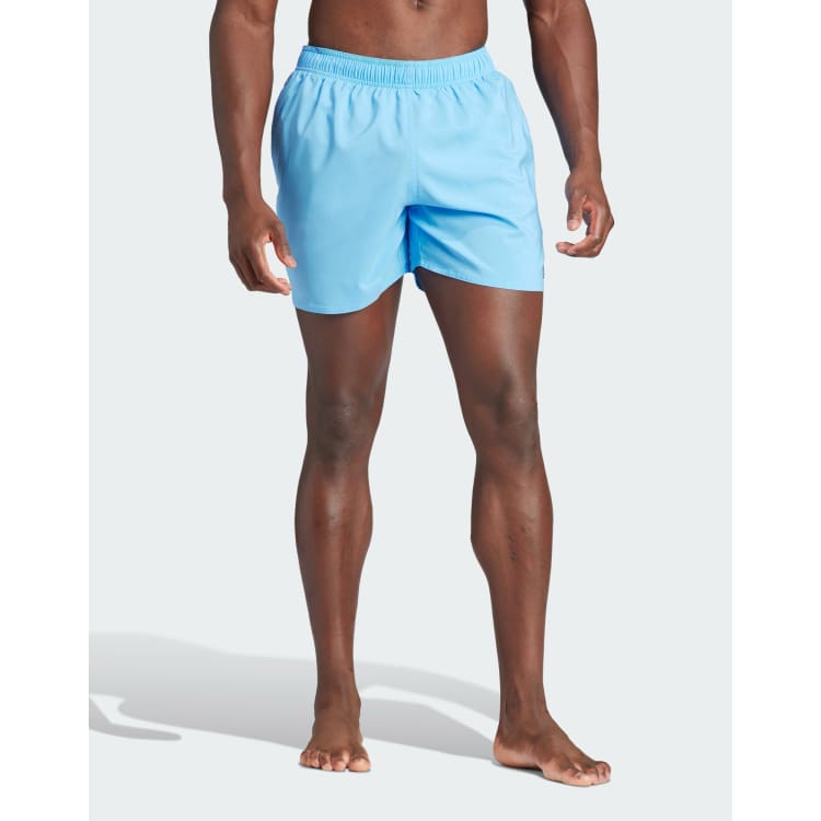 Adidas running shorts with underlay sale in light blue