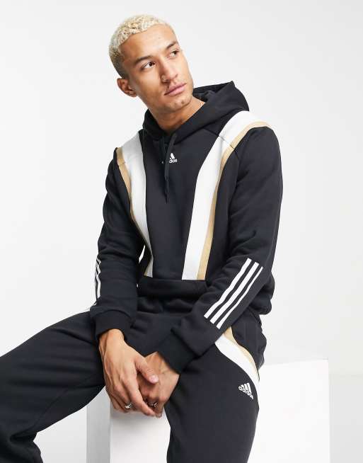 adidas - Sort træningshættetrøje i fleece