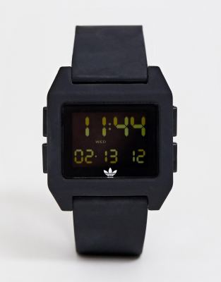 adidas black digital watch