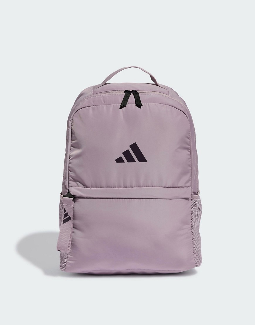 adidas sport padded backpack in purple