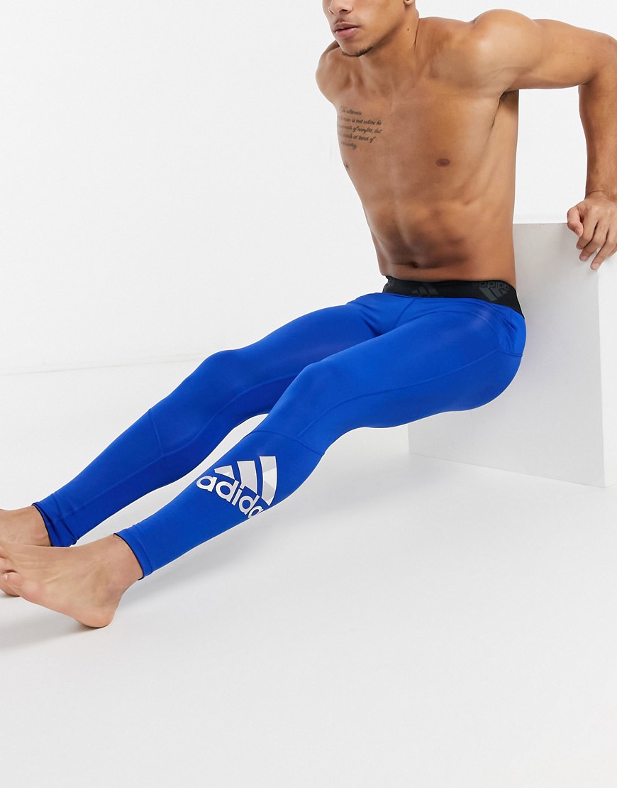 Adidas sport tights in blue