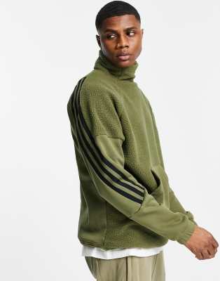 Adidas olive sales green sweater