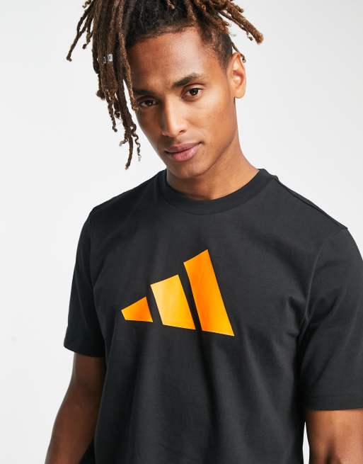 Black and orange store adidas t shirt