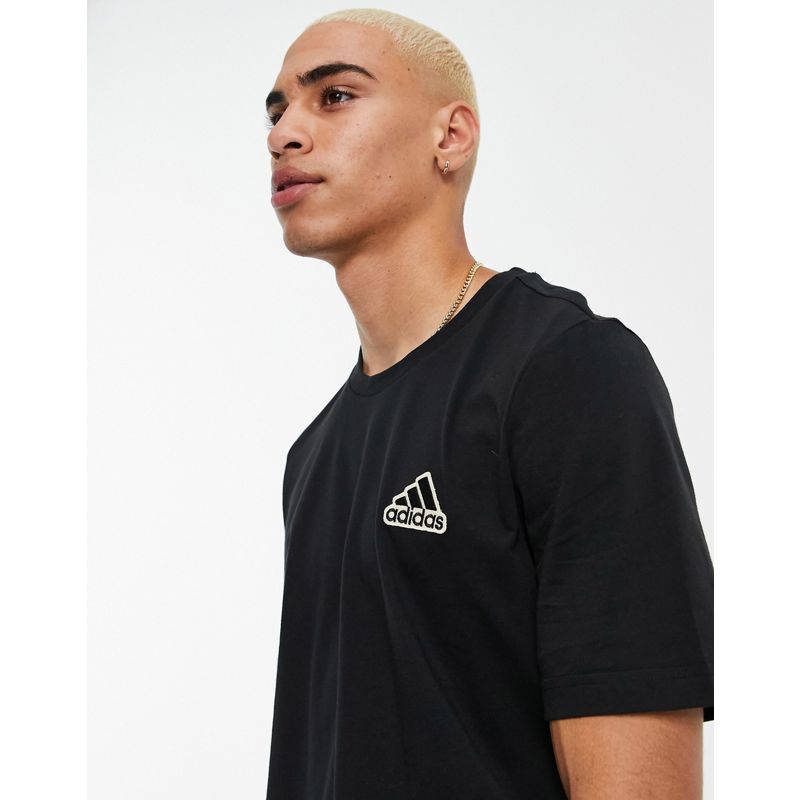 Activewear Uomo adidas - Sportstyle Feels Comfy - T-shirt nera con logo