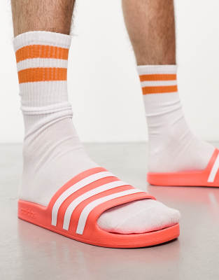 adidas Sportswear Adilette "Aqua" sliders in orange