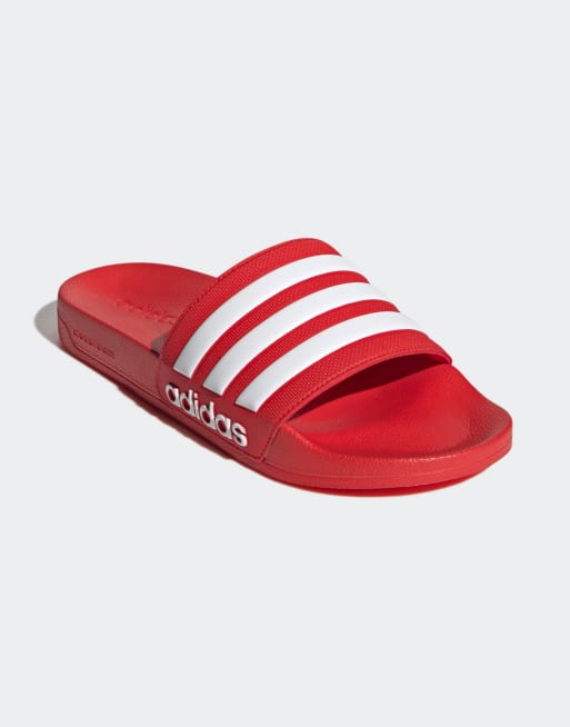 Adilette best sale aqua red