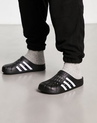 adidas Sportswear Adilette clog in black