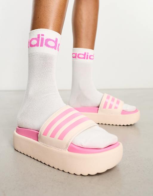 adidas platform sandals