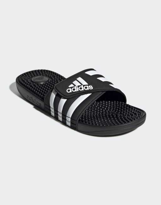 adidas Sportswear - Adissage - Claquettes - Noir et blanc, 2 de 4