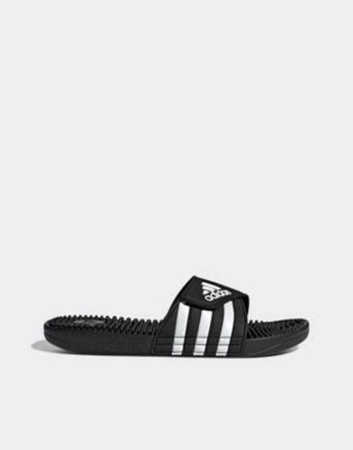 adidas sportswear Adissage sliders in black and white