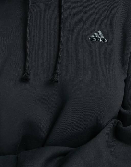 Adidas hoodie hot sale all black