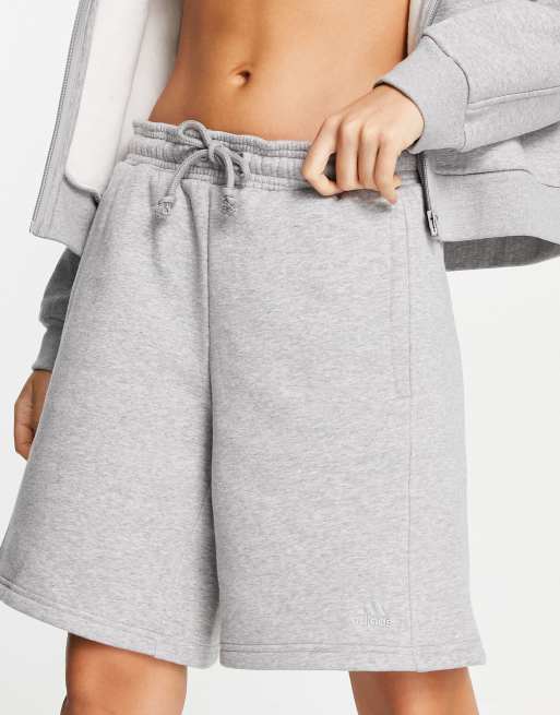 adidas Sportswear All SZN fleece shorts in grey | ASOS | Sportshorts