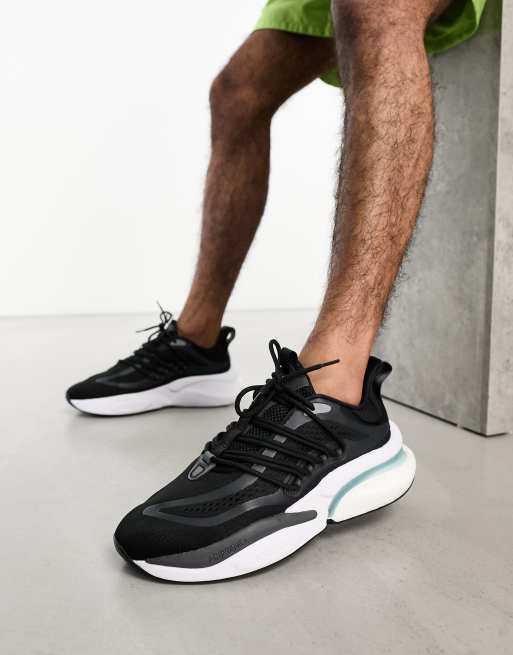 adidas Sportswear AlphaBoost V1 trainers in black ASOS