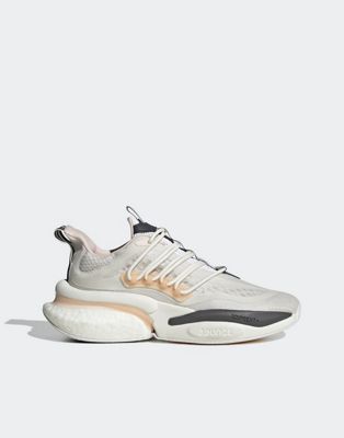 adidas Sportswear AlphaBoost V1 trainers in white - ASOS Price Checker