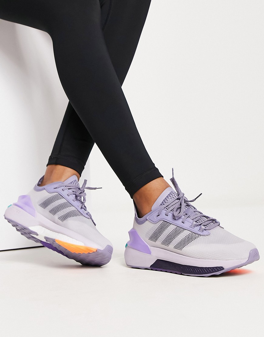 adidas Sportswear Avery sneakers in gray and purple-Silver