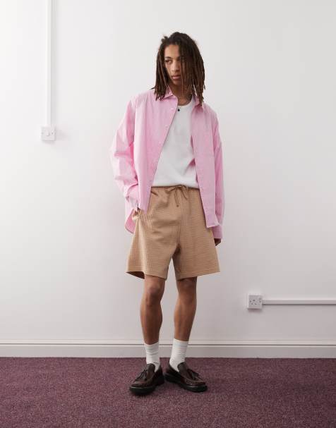 adidas Sportswear waffle shorts in beige