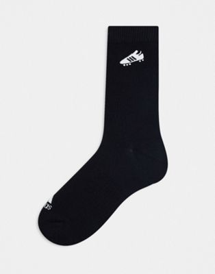 adidas Sportswear boot logo socks in black - ASOS Price Checker