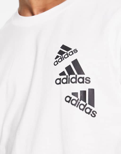 adidas Sportswear Brand Love T Shirt in Wei