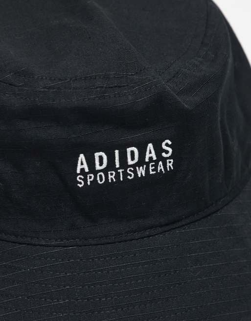 adidas - Sportswear - Bucket hat in zwart, 2 van 3