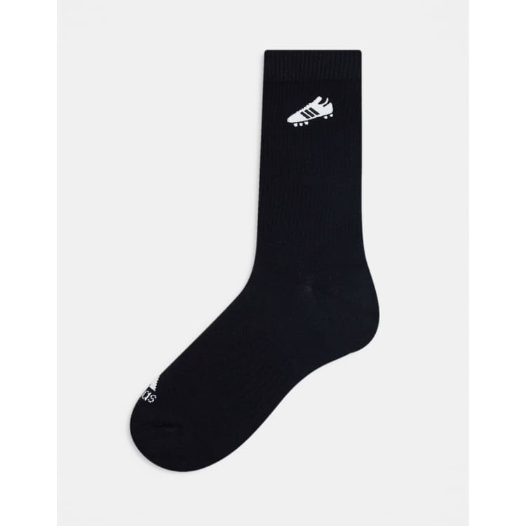 adidas Sportswear Chaussettes motif chaussures Noir ASOS