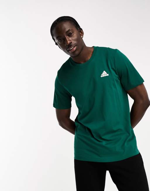 adidas Sportswear – Ciemnozielony T-shirt, 3 z 4