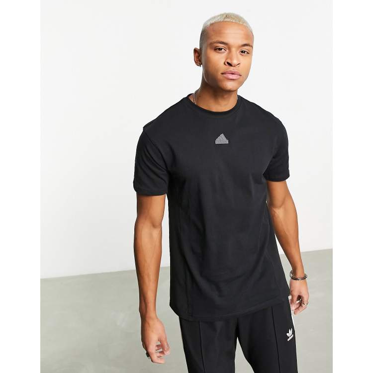  adidas Men's City Escape T-Shirt, Black, Large