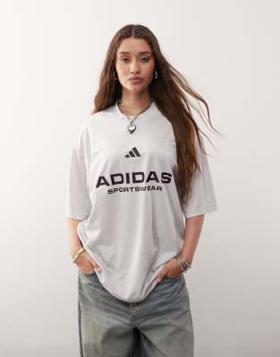 [adidas Originals] adidas Sportswear Common Goal football shirt in white L WHITE