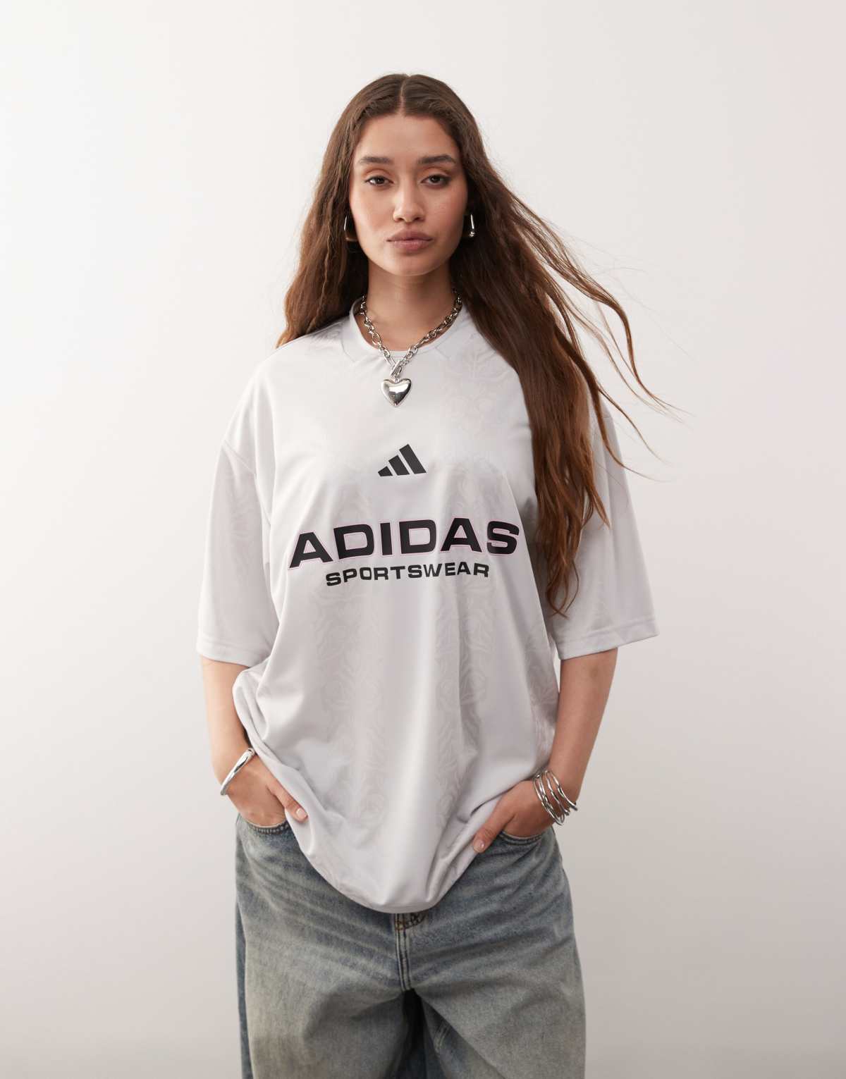 adidas Sportswear Common Goal football shirt in white