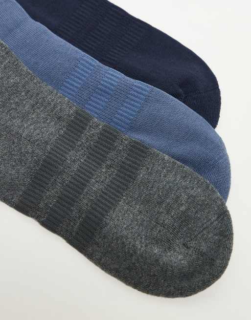 adidas - Sportswear - Confezione da 3 paia di calzini blu navy e grigi, 2 di 3