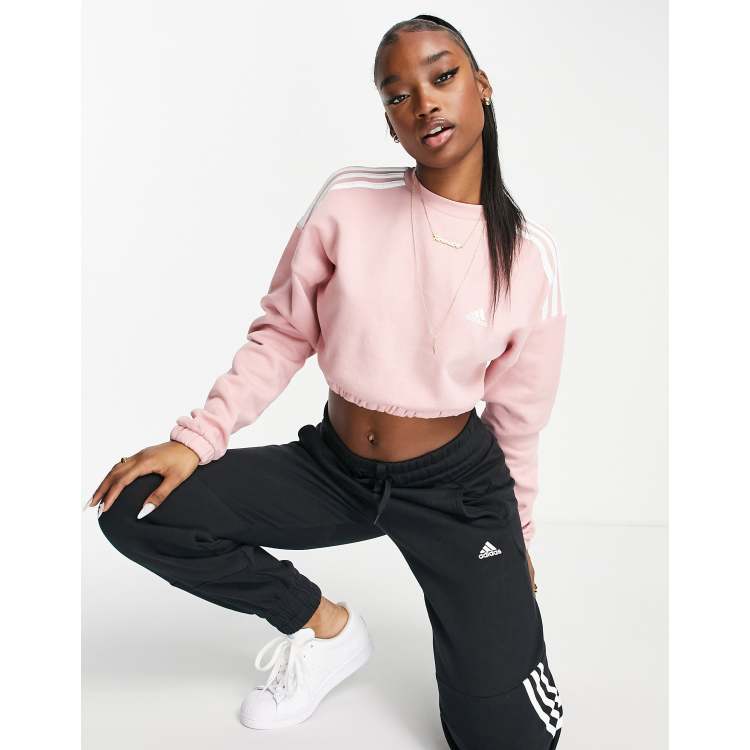 Adidas crop hot sale jumper