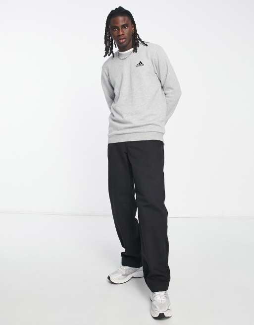 adidas Sportswear Essentials sweat in grey ASOS