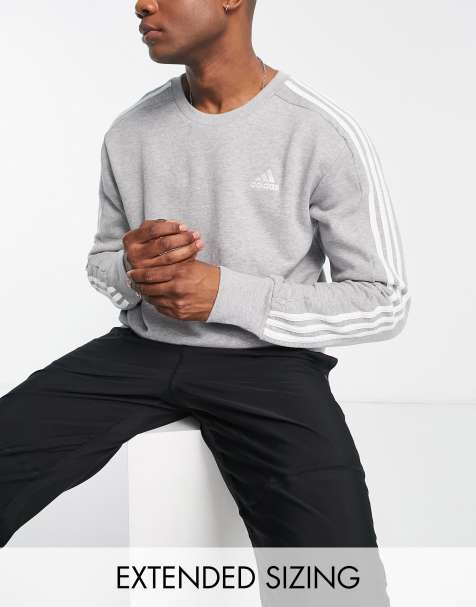 adidas Sportswear – Essentials – Sweatshirt in Grau mit den 3 Streifen - view 1