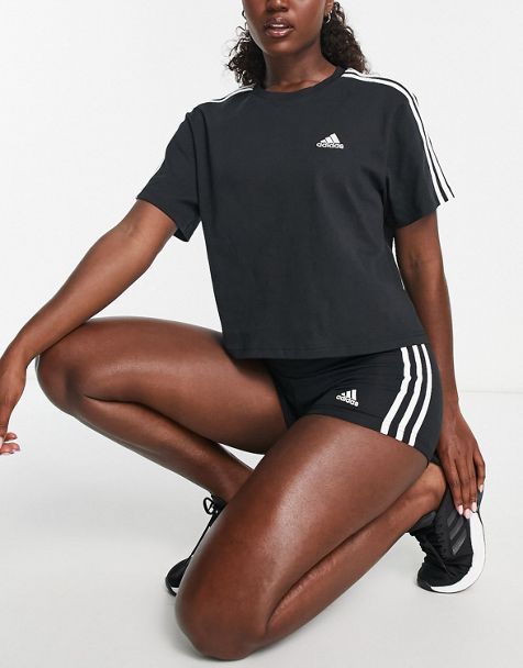 adidas Training - Everyday - Brassière de sport en coton à maintien léger -  Blanc