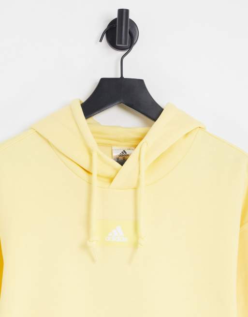 adidas Sportswear Feel Vivid Felpa con cappuccio gialla ASOS