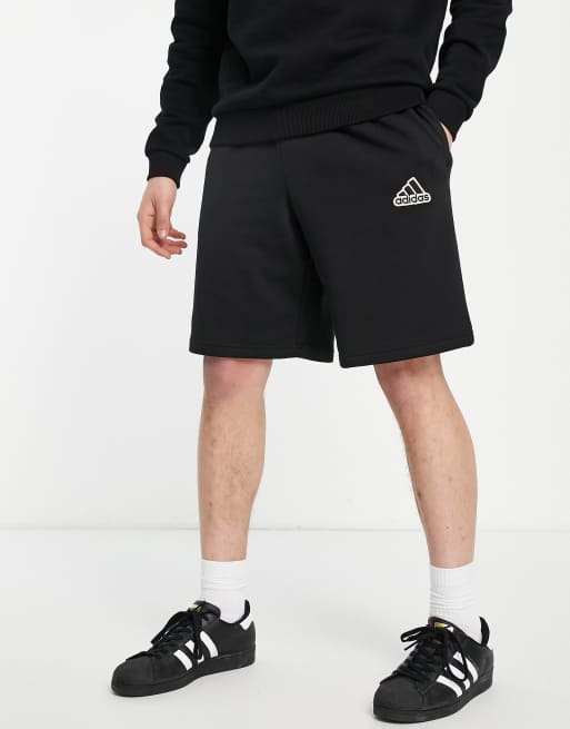 adidas Sportswear Feels Comfy patch logo shorts in black | ASOS